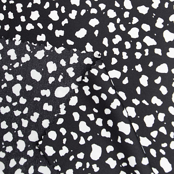 Ткань шелк Армани 90 г/м² 97% полиэстер, 3% спандекс шир.148 см арт.Р.39609.02 цв.02 черный рул.25м (±5м)