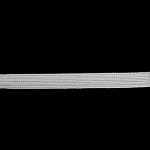 Резинка-продежка 8мм арт.001-08 цв.белый уп.10м