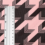 Сетка эластичная арт.T-0793 120г/м² ш.150см цв.2 черный+розовый рул.35м