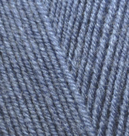 Пряжа для вязания Ализе LanaGold Fine (49% шерсть, 51% акрил) 5х100г/390м цв.203 джинс меланж