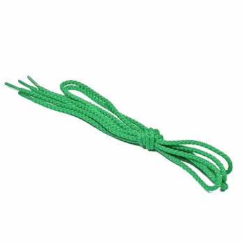Шнурки круглые 3 мм ШО-6 длина 80 см, компл.2шт, цв.зеленый