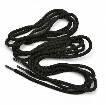 Шнурки круглые 9,5 мм ШО.9 длина 150 см, компл.2шт, цв. черный