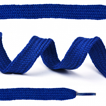 Шнурки TBY плоские 08мм арт.SLF024 цв.синий длина 130 см уп.50шт