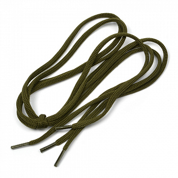 Шнурки круглые 4 мм ШО-36 длина 80 см, компл.2шт, цв.хаки