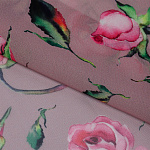 Ткань Шифон-шелк 50 г/м² 100% пэ шир.150 см арт.T.0907.04 цв.розовый рул.35м