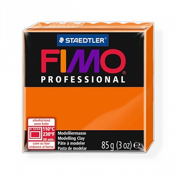 FIMO professional полимерная глина, запекаемая в печке, уп. 85г цв.оранжевый, арт.8004-4