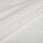 Ткань шитье TBY-Y1009-01 100г/м2 100% хлопок шир.150см цв.белый уп.3м