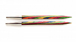 20428 Knit Pro Спицы съемные для вязания Symfonie 6мм для длины тросика 20см, дерево, многоцветный, 2шт
