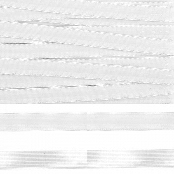 Резинка TBY бельевая с силиконом 10мм арт.61 белый F101 уп.50м