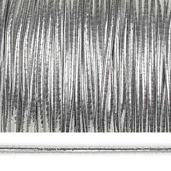 Резинка TBY шляпная (шнур круглый) цв.серебро 2,5мм боб.100м