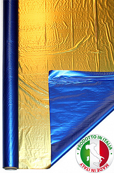 Полисилк 11/03-55 металлиз. синий с золотом (100см х 50м)