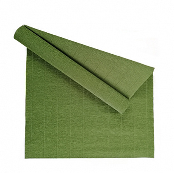 Бумага гофрированная Италия 50см х 2,5м 180г/м² цв.622 оливково-зеленый