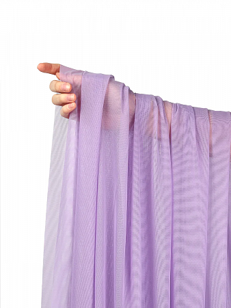 Сетка эластичная KRUZHEVO арт.TBY.068 80г/м² ш.160см цв.1566 лаванда уп.3м