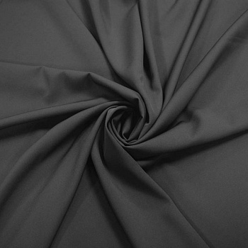 Ткань Креп Барби плот.210г/м²  95% пэ 5% эл  шир.150см, арт.МТ-210332  цв.черный уп.6м