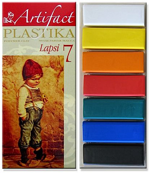 Набор полимерной глины Артефакт-Lapsi арт.АФ.820069/7107-8 7 классических цветов х 20 г