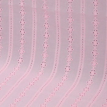 Ткань шитье 100 г/м² 100% хлопок шир.150 см арт.TBY.Emb.8002.73 цв.73 розовый рул.14,62м