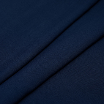 Ткань Штапель  TBY Vi-30-11 плот 110г/м2 100% вискоза шир. 145 см цв.11 т.синий рул.25м