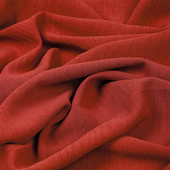 Ткань Лен Манго сей 165 г/м² 100% полиэстер шир.150 см арт.С.1662.01 цв.красный уп.1м