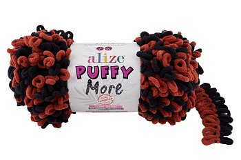 Пряжа для вязания Ализе Puffy More (100% микрополиэстер) 2х150г/11,5м цв.6262