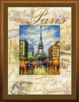 Набор для вышивания РИОЛИС арт.0018 РТ Города мира. Париж 30х40 см