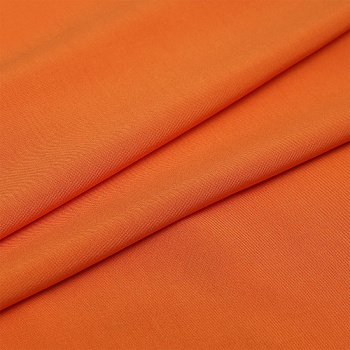 Ткань Штапель  TBY Vi-30-03 плот 110г/м2 100% вискоза шир. 145 см цв.03 оранжевый рул.25м