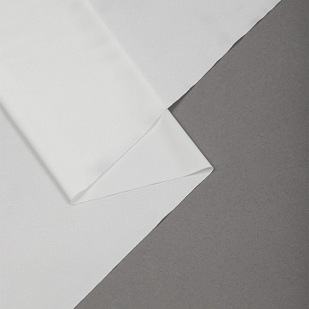 Ткань Атлас стрейч для нижнего белья арт.0180 107г/м² шир.125см цв.белый уп.0,5м