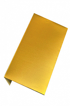 Конверт из дизайнерской бумаги 10/01-75 золото в полоску ( 21х11см )