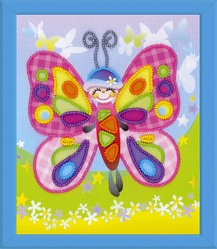 Набор для вышивания РИОЛИС арт.0061 РТ Сказочная бабочка 15х18 см