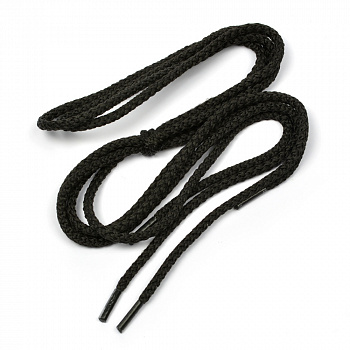 Шнурки круглые 3 мм ШО-6 длина 80 см, компл.2шт, цв.черный