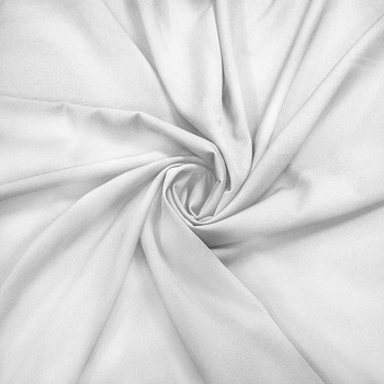 Ткань Креп Барби плот.210г/м²  95% пэ 5% эл  шир.150см, арт.МТ-210101 цв.белый рул.20-30м