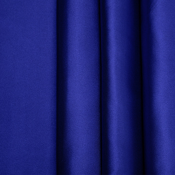 Ткань атлас стрейч 105 г кв.м 98% полиэстер, 2% спандекс шир.150 см арт.Р.33016.16 цв.16 синий уп.25м (±5м)