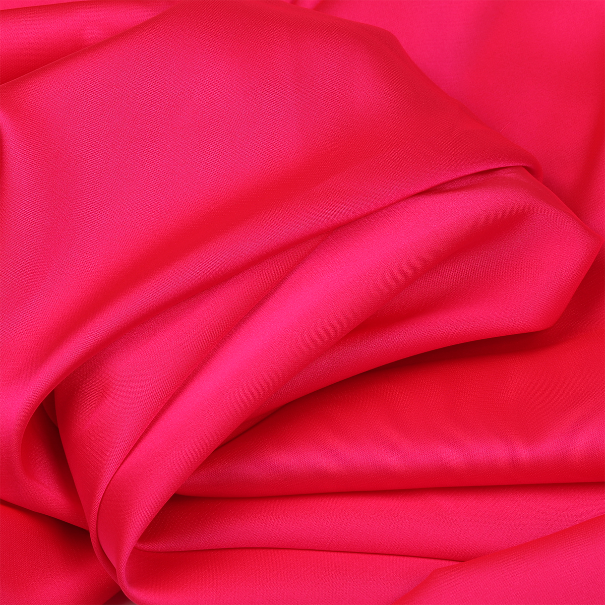 Ткань шелк Армани 90г/м² 97% ПЭ 3% Спандекс шир.150см арт.TBYArm-152 цв.152 розовый неон уп.5м