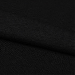 Ткань Джерси Академик, 260г/м²  20% виск 75% пэ 5%лайкра  шир.150см арт.ЭТ 260-26 цв.черный рул.25 м (1кг-2,6м)