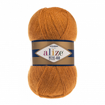 Пряжа для вязания Ализе Angora Real 40 (40% шерсть, 60% акрил) 5х100г/480м цв.234 рыжий