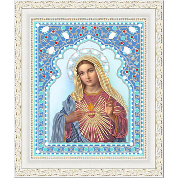 Рисунок на ткани (Бисер) КОНЁК арт. 7103 Непорочное сердце Марии 20х25 см