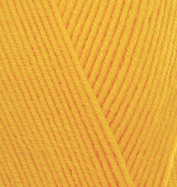 Пряжа для вязания Ализе Baby Best (90% акрил, 10% бамбук) 5х100г/240м цв.216 желтый