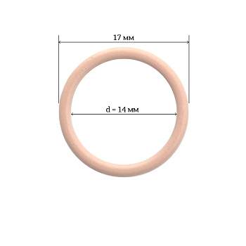 Кольцо для бюстгальтера Ø14мм металл ARTA.F.2831 цв.168 серебристый пион, уп.50шт