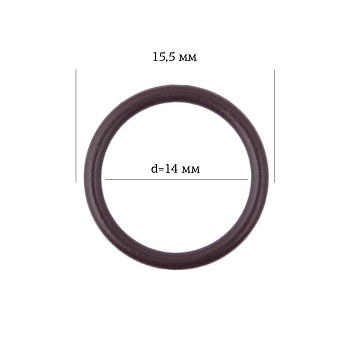Кольцо для бюстгальтера Ø14мм металл ARTA.F.2831 цв.076 сливовое вино, уп.50шт
