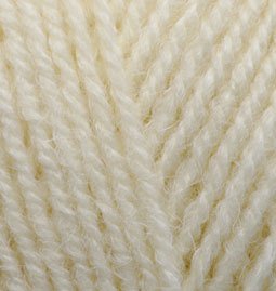 Пряжа для вязания Ализе Alpaca Royal (30% альпака, 15% шерсть, 55% акрил) 5х100г/280м цв.001 кремовый