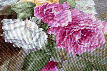 Набор для вышивания LUCA-S арт. B587 Ваза с розами 38х31 см