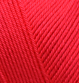 Пряжа для вязания Ализе Diva Baby (100% микрофибра акрил) 5х100г/350м цв.056 красный