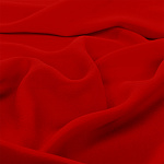 Ткань креп-шифон арт.TBY.8021-155 плот.105г/м2 100% ПЭ шир. 150см цв.155 красный рул.35м