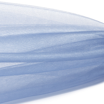 Фатин Кристалл средней жесткости блестящий арт.K.TRM шир.300см, 100% полиэстер цв. 26 К уп.5м - бледно-голубой