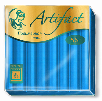 Полимерная глина Артефакт арт.АФ.821776/F7960 флуоресцентный цв.Голубой 56 г