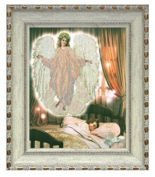 Рисунок на ткани бисером КРАСА И ТВОРЧЕСТВО арт.71211 Ангел сна 1 37,4х47 см