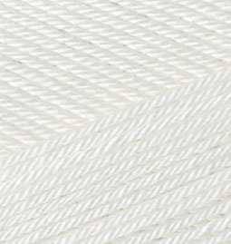Пряжа для вязания Ализе Diva Stretch (92% микроакрил, 8% РВТ) 5х100г/400м цв.062 молочный