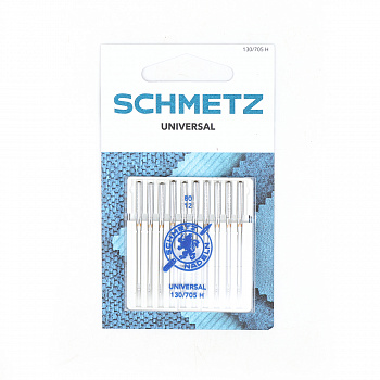 Иглы для бытовых швейных машин Schmetz стандартные 130/705H №80, уп.10 игл