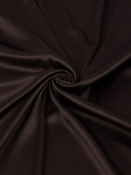 Ткань Атлас стрейч для нижнего белья арт.0180 107г/м² шир.125см цв.111(10) шоколадно-коричневый, уп.1м