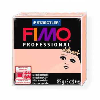 FIMO professional doll art Пластика для изготовления кукол уп. 85г, цв.полупрозрачный розовый арт.8027-432