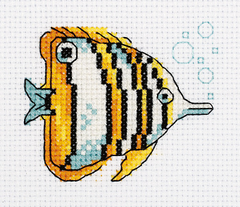 Набор для вышивания KLART арт. 8-459 Рыба-бабочка 10х8,5 см